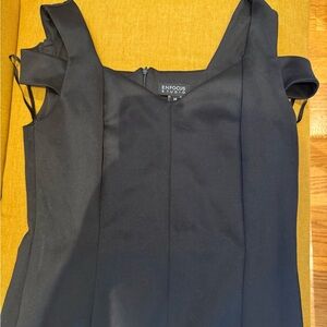 Enfocus Studio Black Midi Dress